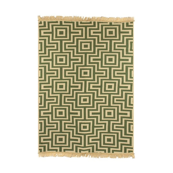 Beżowo-zielony dywan Ya Rugs Kenar, 60x90 cm