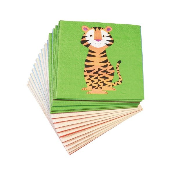 Zestaw 20 papierowych serwetek Rex London Colourful Creatures-image-2