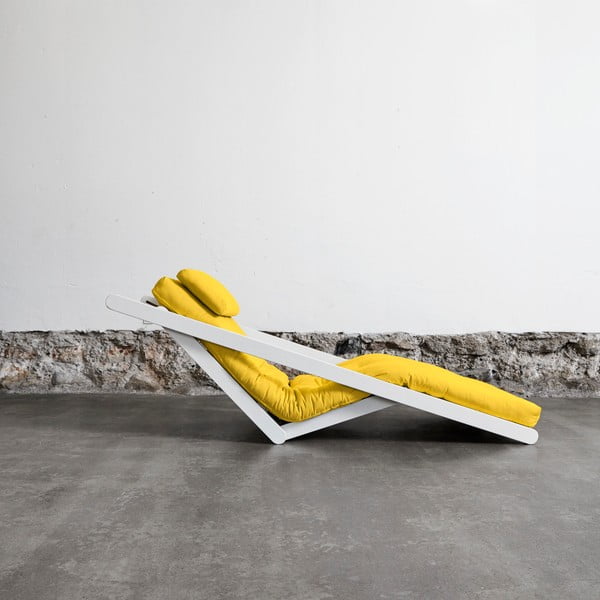 Szezlong rozkładany Karup Figo White/Amarillo-image-1