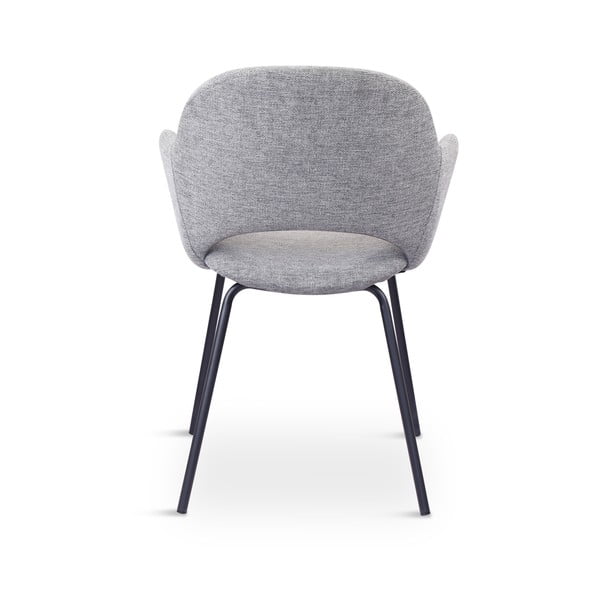 Jasnoszare tapicerowane fotele jadalniane zestaw 2 szt. Rowley – Unique Furniture-image-3