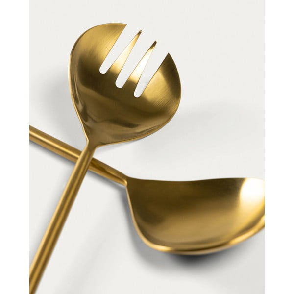 Sztućce do sałatek ze stali nierdzewnej 2 szt. Lite – Kave Home-image-1