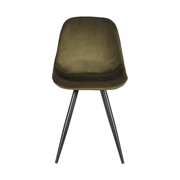 Aksamitne krzesła w kolorze khaki zestaw 2 szt. Capri  – LABEL51-image-2