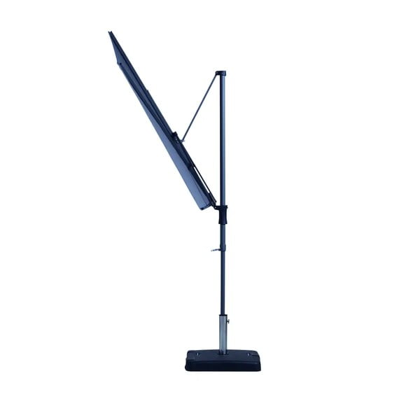 Szary półokrągły parasol ogrodowy Madison Sun wave, 270x150 cm-image-3