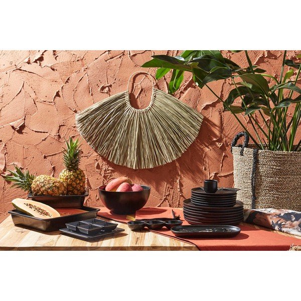 Czarna kamionkowa misa ø 26 cm Ingrid – Côté Table-image-1