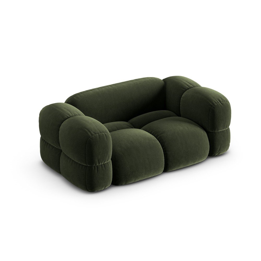 Zielona aksamitna sofa 180 cm Loretto – Cosmopolitan Design (zdjęcie 3)
