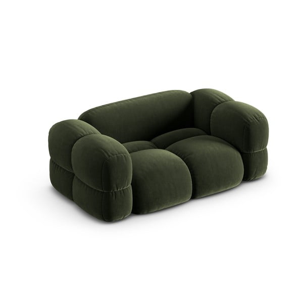 Zielona aksamitna sofa 180 cm Loretto – Cosmopolitan Design-image-3