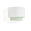 Białao-urkusowa lampa dziecięca z tekstylnym kloszem Bianella – Kave Home