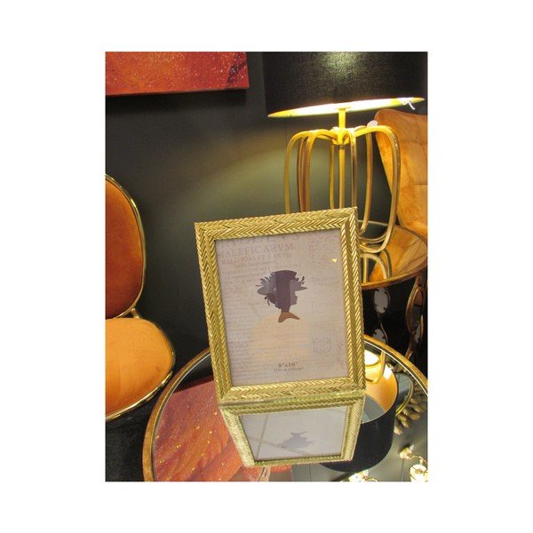 Żółta ramka na zdjęcia z żywicy Mauro Ferretti Stick Glam, 25,3x30,5 cm-image-3