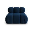 Niebieski aksamitny moduł sofy (moduł środkowy) Bellis – Micadoni Home