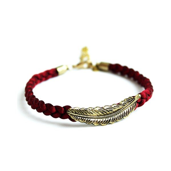 Bransoletka Dark Red Leaf-image-1