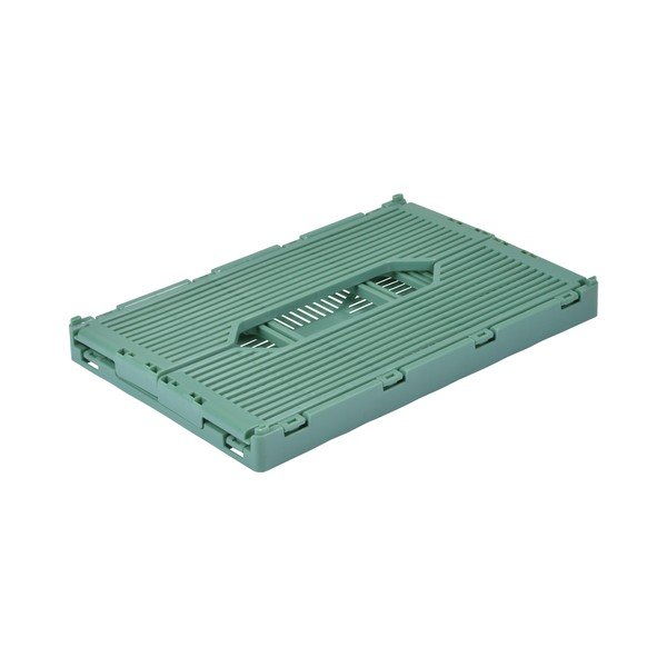 Jasnozielony plastikowy pojemnik 40x30x17 cm – Homéa-image-4