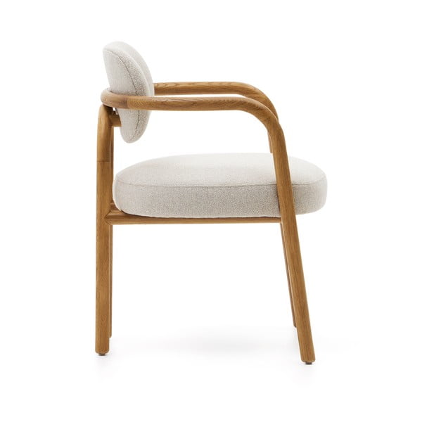 Brązowo-kremowe krzesło Melqui – Kave Home-image-3