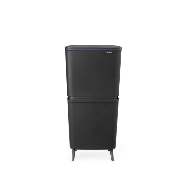 Ciemnoszary plastikowy kosz na śmieci 20+25 l do segregacji odpadów SortUp Recycle Hi – Brabantia-image-4