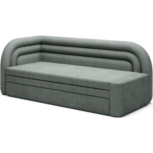 Zielona rozkładana/ze schowkiem sofa z tkaniny szenilowej lewostronna 223 cm Fabillo – ELTAP-image-2