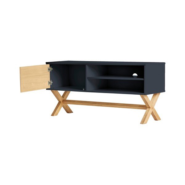 Antracytowa szafka pod TV Marckeric Leidi, 110x52 cm-image-3