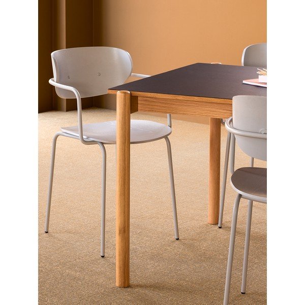 Stół z litego drewna dębowego 107x190 cm Oblique – Hübsch-image-1