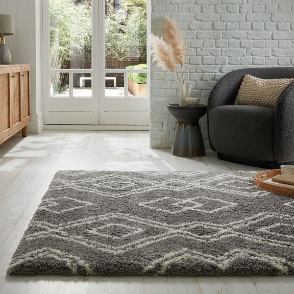 Szary dywan 200x290 cm Atlas Berber – Flair Rugs-image-1