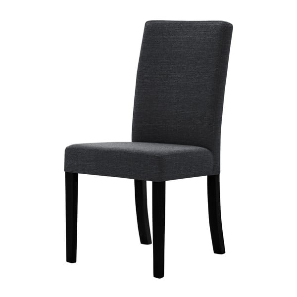 Ciemnoszare krzesło z czarnymi nogami Ted Lapidus Maison Tonka