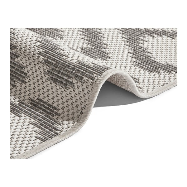 Szaro-kremowy dywan odpowiedni na zewnątrz NORTHRUGS Isle, 70x200 cm-image-3
