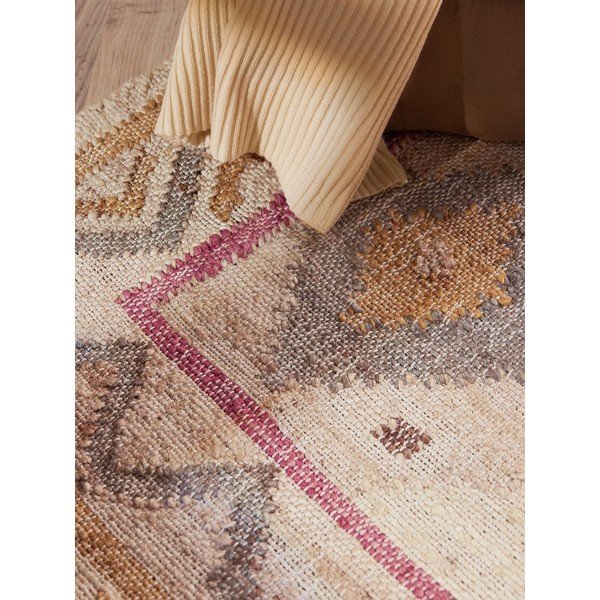 Kremowy chodnik z juty tkany ręcznie 80x200 cm Roya Imani – Elle Decoration-image-4