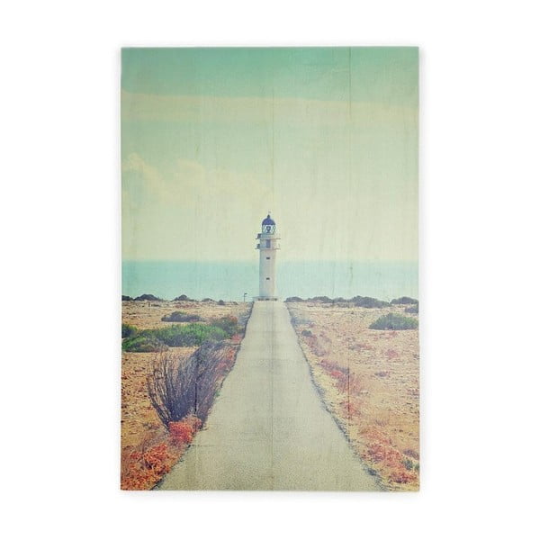 Tablica ścienna z drewna sosnowego Really Nice Things Lighthouse, 40x60 cm