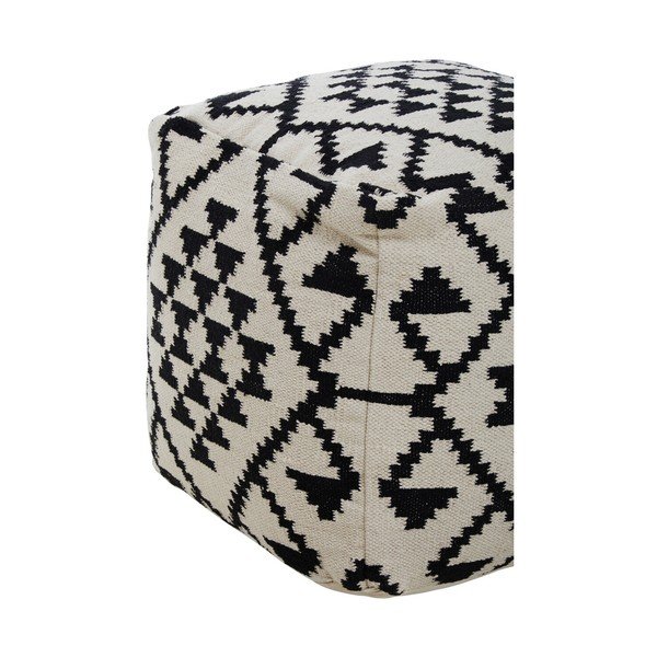 Czarno-biały puf Cefena – Premier Housewares-image-2