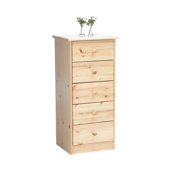 Wysoka komoda z drewna sosnowego 42x89 cm Mario – Tvilum