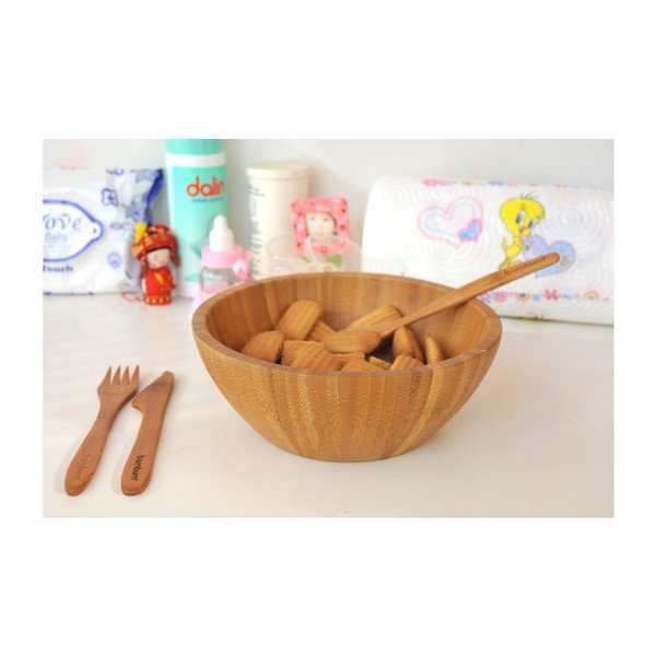 Zestaw bambusowych sztućców dziecięcych Bambum-image-1