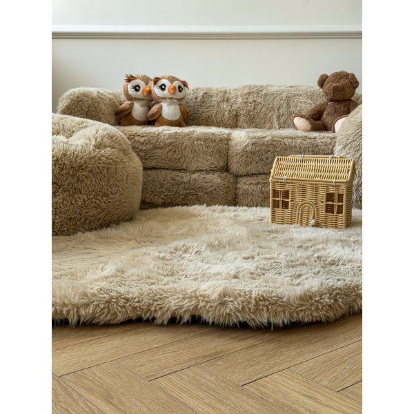 Fotel dziecięcy w jasnym naturalnym kolorze Mammoth – Meowbaby-image-1