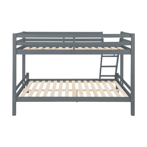 Szare łóżko piętrowe z drewna sosnowego Støraa Alpi2-image-2