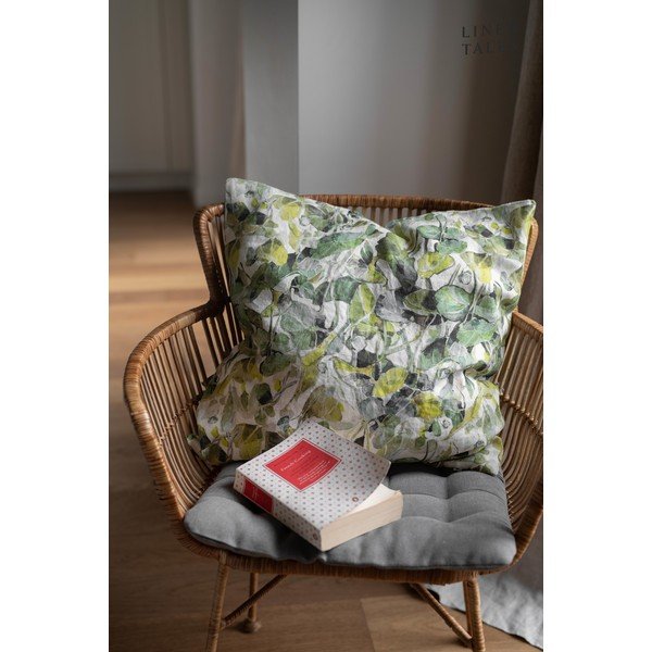 Lniana poszewka na poduszkę 40x40 cm Lotus – Linen Tales-image-3