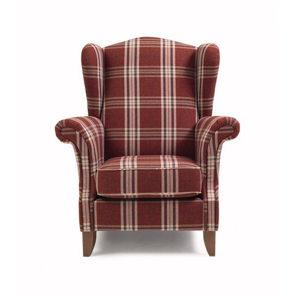 Czerwony fotel typu uszak Verita Velvet – Max Winzer-image-4