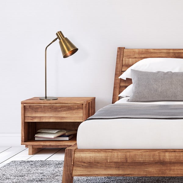 Lampa stołowa w kolorze złota z metalowym kloszem (wysokość 50 cm) Kem – Opviq lights-image-2