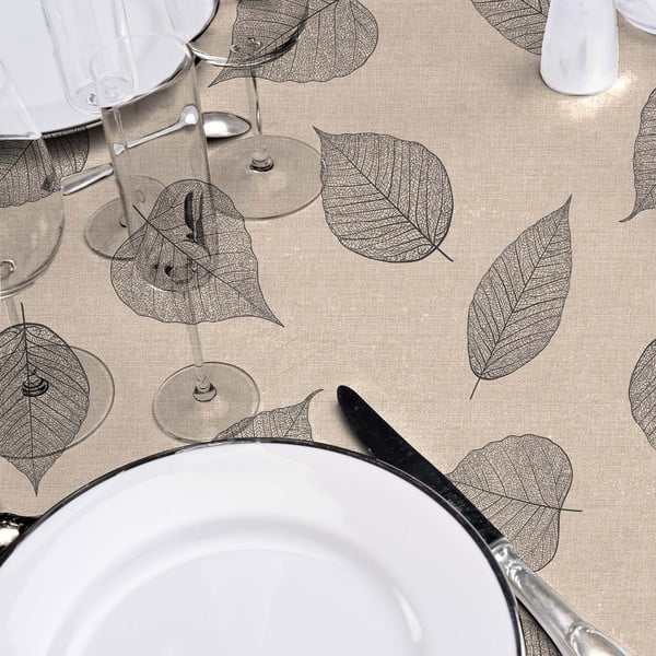 Obrus zmywalny ø 160 cm Feuillys – douceur d'intérieur-image-1