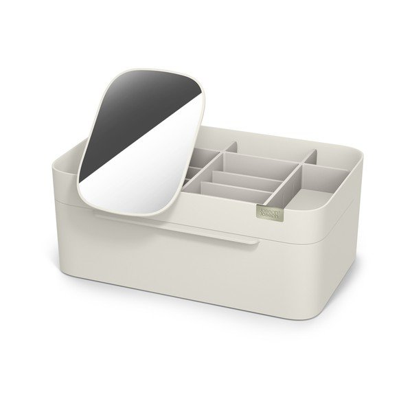 Beżowy plastikowy organizer łazienkowy na kosmetyki Viva – Joseph Joseph