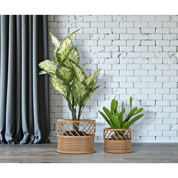 Metalowe osłonki na doniczki zestaw 2 szt. ø 30 cm Panama – Mauro Ferretti-image-1