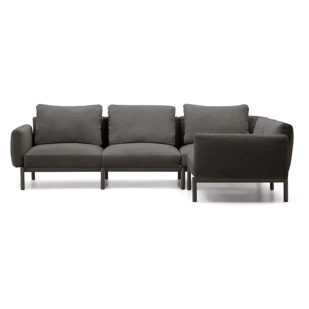 Ciemnoszara modułowa sofa ogrodowa 292 cm Sorells – Kave Home