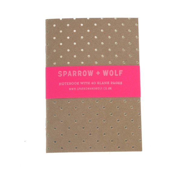 Notes Gold Polka Dot