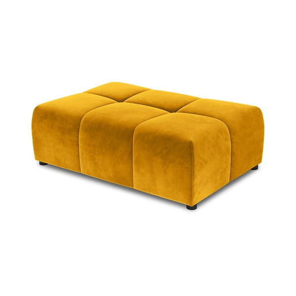 Żółty moduł aksamitnej sofy Rome Velvet – Cosmopolitan Design