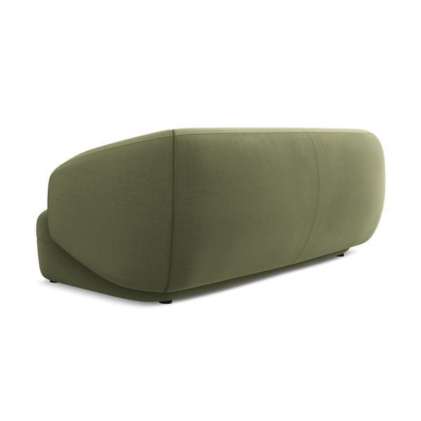 Zielona aksamitna sofa 212 cm Moana – Makamii-image-3