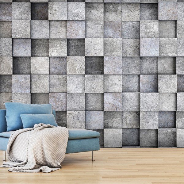 Wielkoformatowa tapeta Bimago Consrete Cube, 400x280 cm-image-1