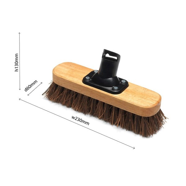 Końcówka do miotły z nylonowym włosiem Addis Varnished, 23 cm-image-1