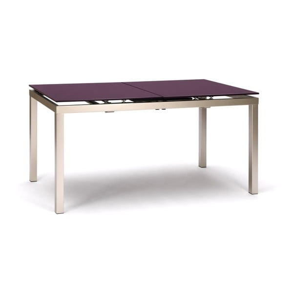 Rozkładany stół do jadalni z fioletowym blatem Design Twist Cali