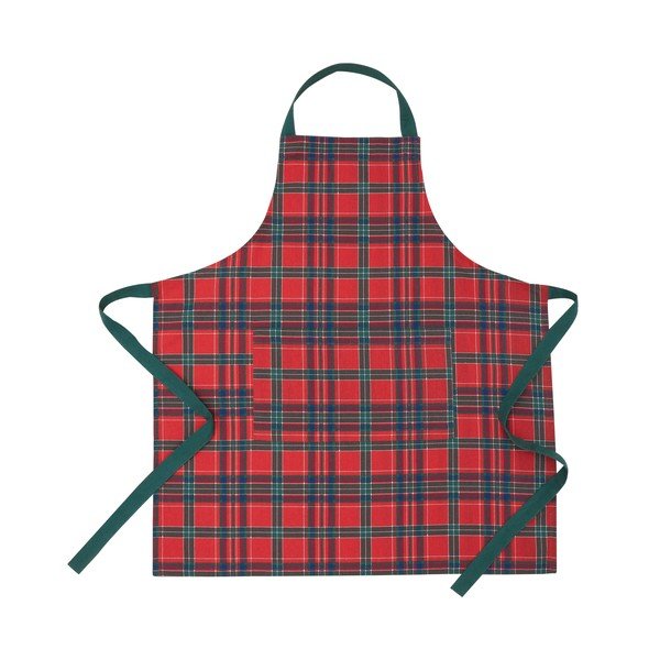 Bawełniany fartuch ze świątecznym motywem Christmas Tartan Check – Catherine Lansfield