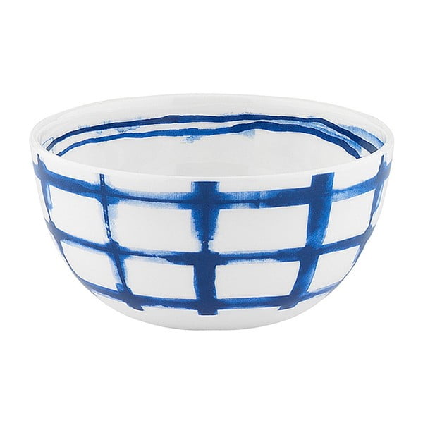 Biało-niebieska miseczka porcelanowa Santiago Pons Grid, ⌀ 11 cm 