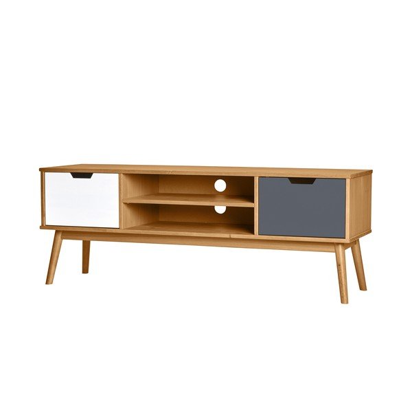 Szafka pod TV z litego drewna sosnowego Marckeric Cusco-image-1