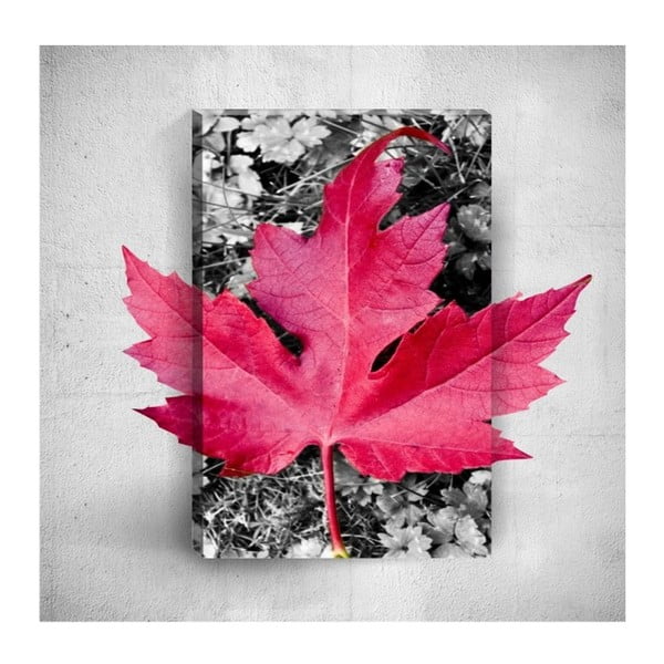 Obraz 3D Mosticx Pink Leaf, 40x60 cm