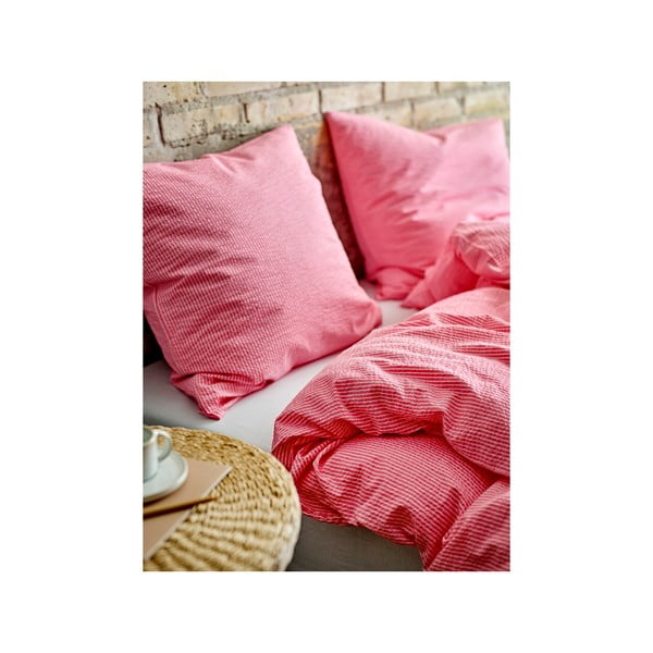 Różowa bawełniana pościel jednoosobowa 140x200 cm Cheerful – Södahl-image-1