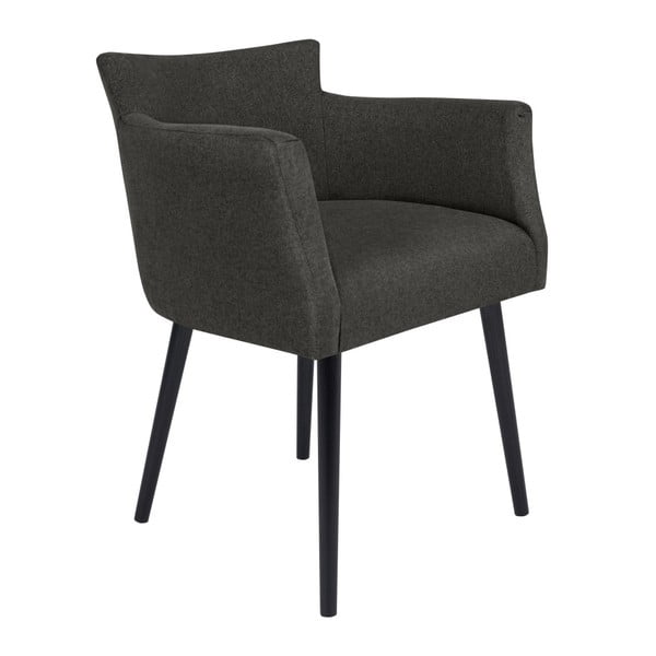 Ciemnoszare krzesło z podłokietnikami Windsor & Co Sofas Gemini