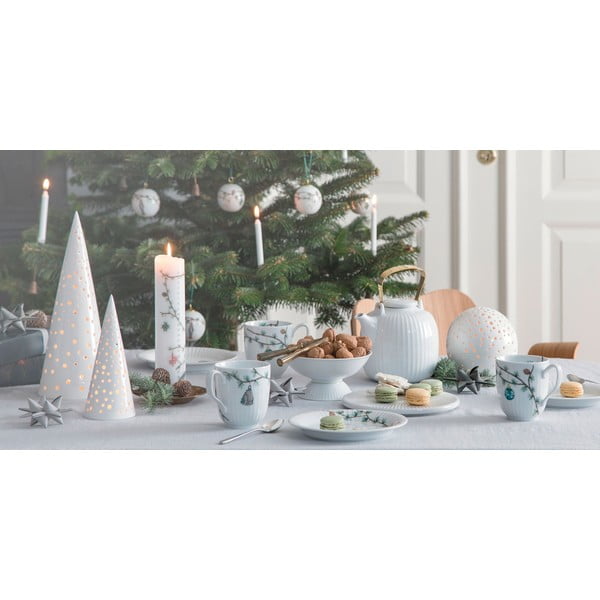Biały porcelanowy talerz ze świątecznym motywem ø 27 cm Hammershøi Christmas – Kähler Design-image-4
